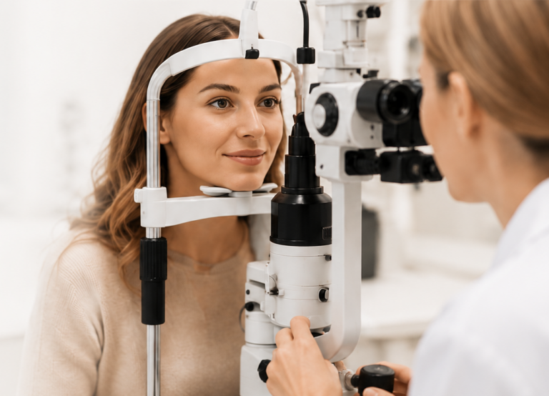Sodobna ambulanta za pregled vida v Optiki Focus
