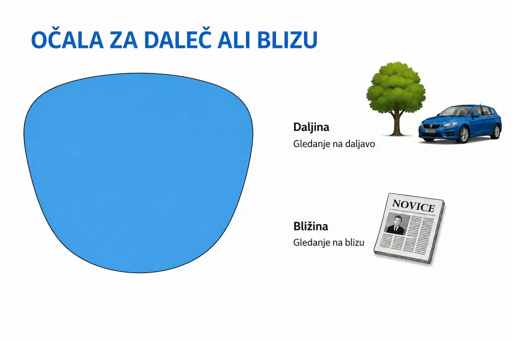 Enožariščne očalne leče